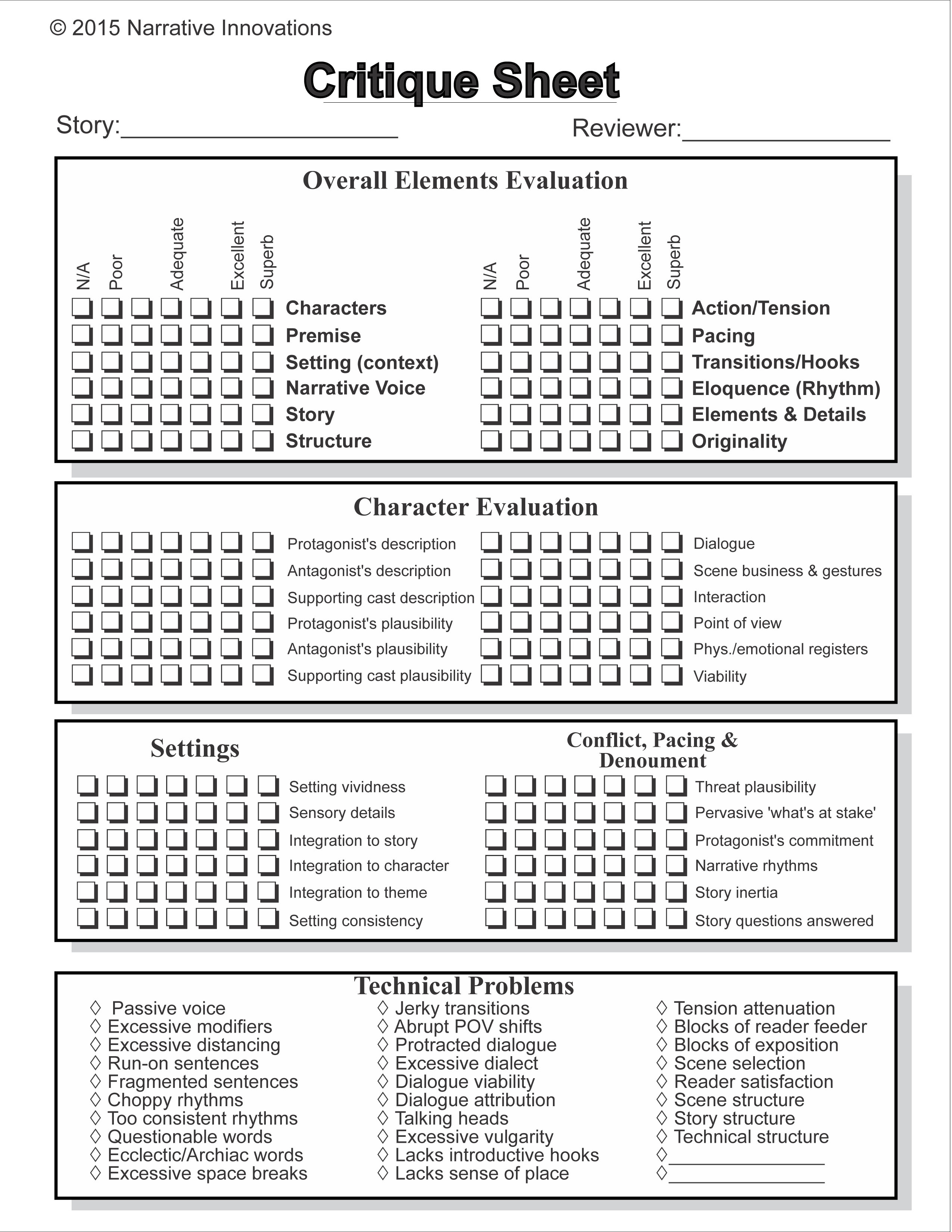 critiquesheet